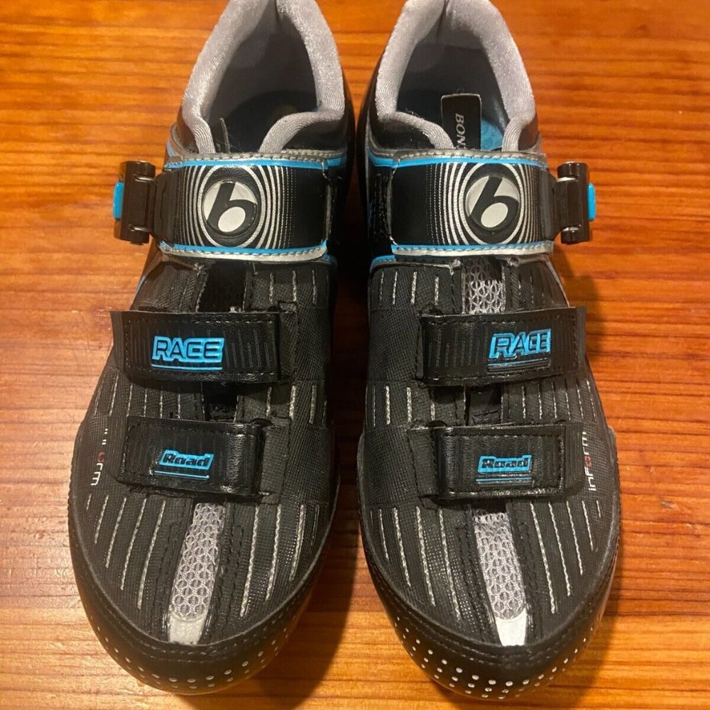 Bontrager Inform Women’s Black and Blue Race Road Biking Cycling Shoes 39 EU